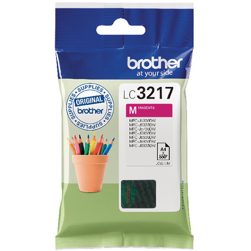 Brother LC3217 Ink Cartridge Magenta, LC-3217M Inkjet Printer Cartridge (LC3217M)