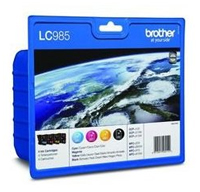 Brother Innobella LC 985 BK/C/M/Y Multi Pack Ink Cartridges (LC985VALBP)