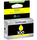 Lexmark 100 Standard Capacity Yellow Return Program Ink Cartridge - 014N0902E (14N0902E)