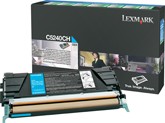 Lexmark C5240CH High Capacity Return Program Cyan Toner Cartridge, 5K Page Yield (C5240CH)