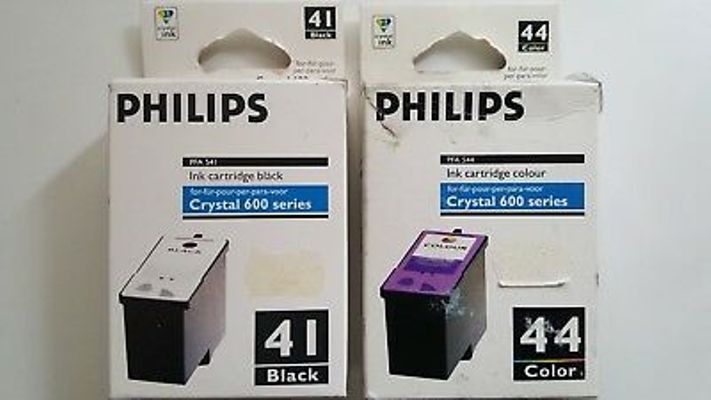 Philips Black & Tri Colour Ink Pack PFA541 PFA544 for Crystal Series (PFA-541_544)