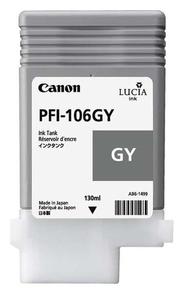 Canon PFI 106GY Grey Ink Cartridge, 130ml (PFI-106GY)