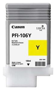 Canon PFI 106Y Yellow Ink Cartridge, 130ml (PFI-106Y)