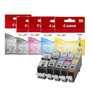 Multipack of Canon PGi-520 and Cli-521 CMYK Inks (PGI-520Multi)