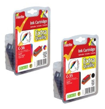 Compatible Ink Pack for PGI-35 Black & CLI-36 Colour (pgi 35 black cli 36 colour)