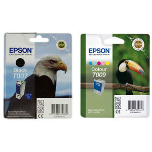 Epson Photo 1290 Bundle T007 Black and T009 Colour Ink Cartridges (Photo 1290 Bundle)