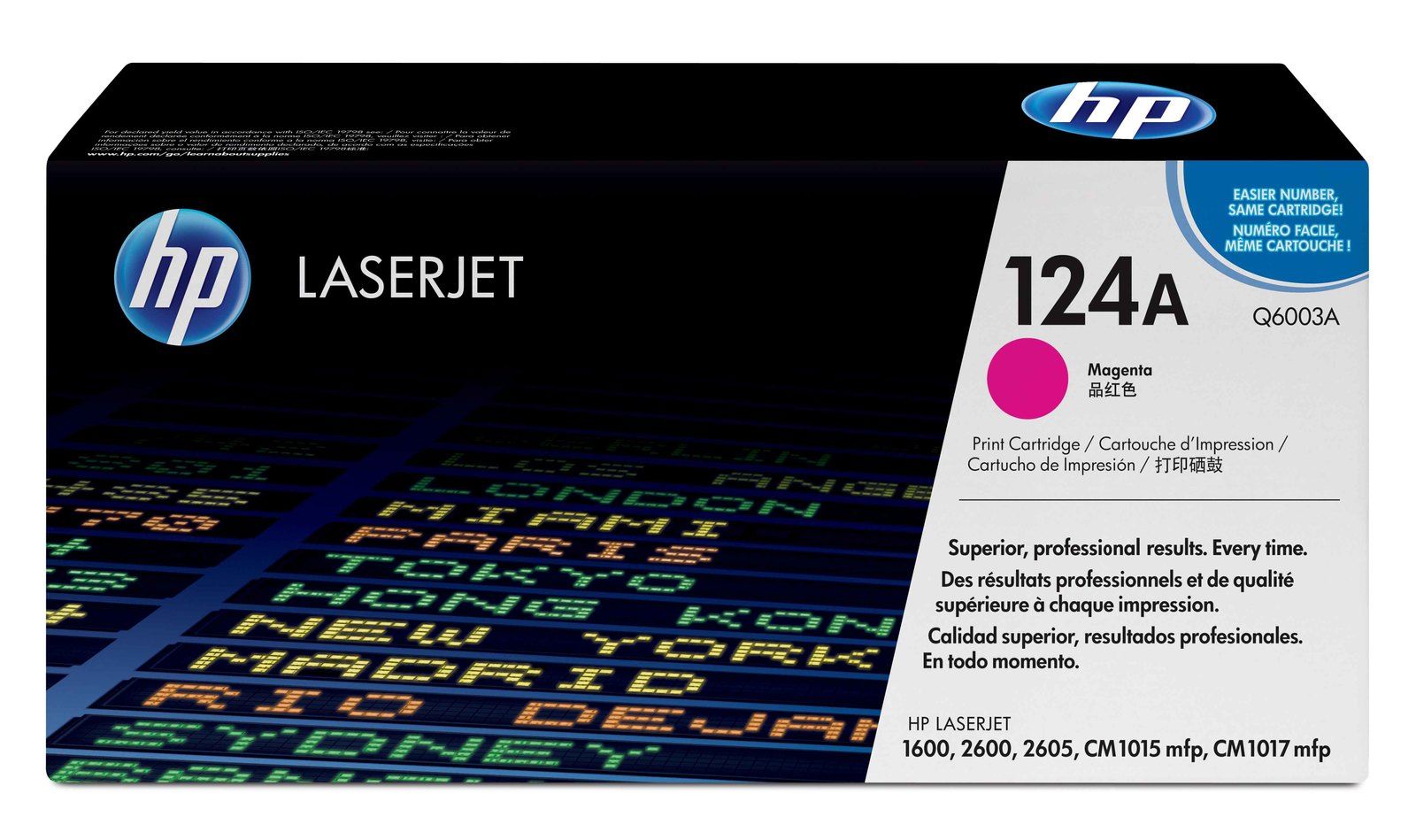 HP Q6003A Magenta Laser Toner Cartridge (124A) (Q6003A)