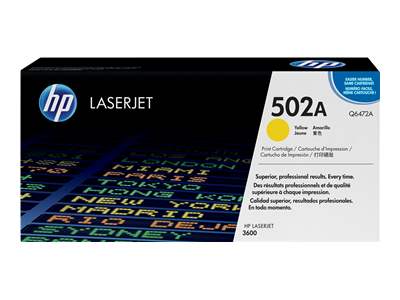 HP 502A Yellow Laser Toner Cartridge - Q6472A