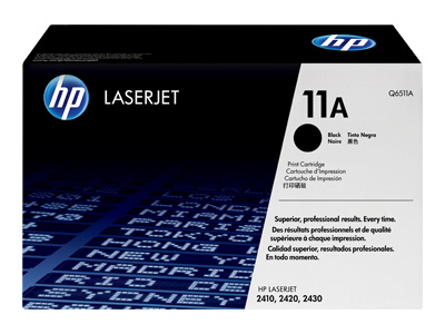 HP 11A Black Laser Toner Cartridge - Q6511A