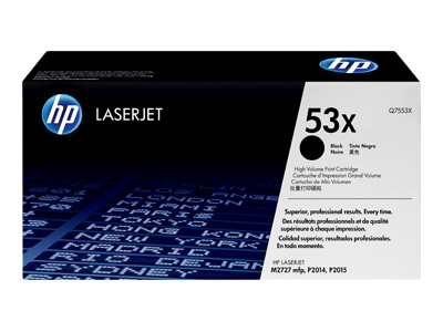 HP 53X High Capacity Black Laser Toner Cartridge- Q7553X (Q7553X)