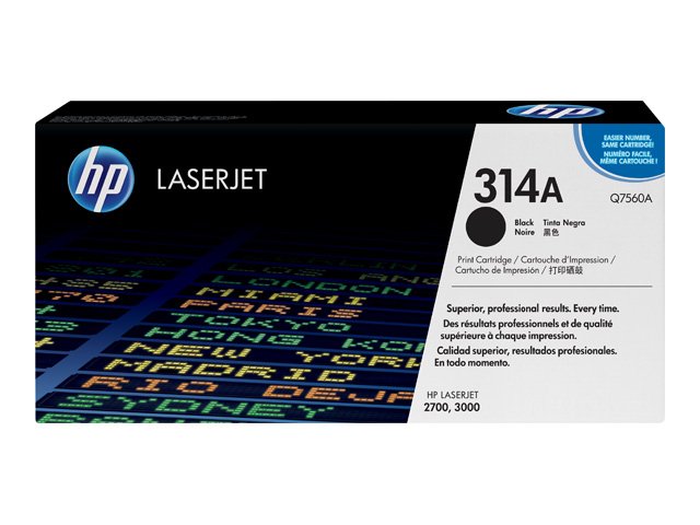 HP 314A Black Toner Cartridge - Q7560A