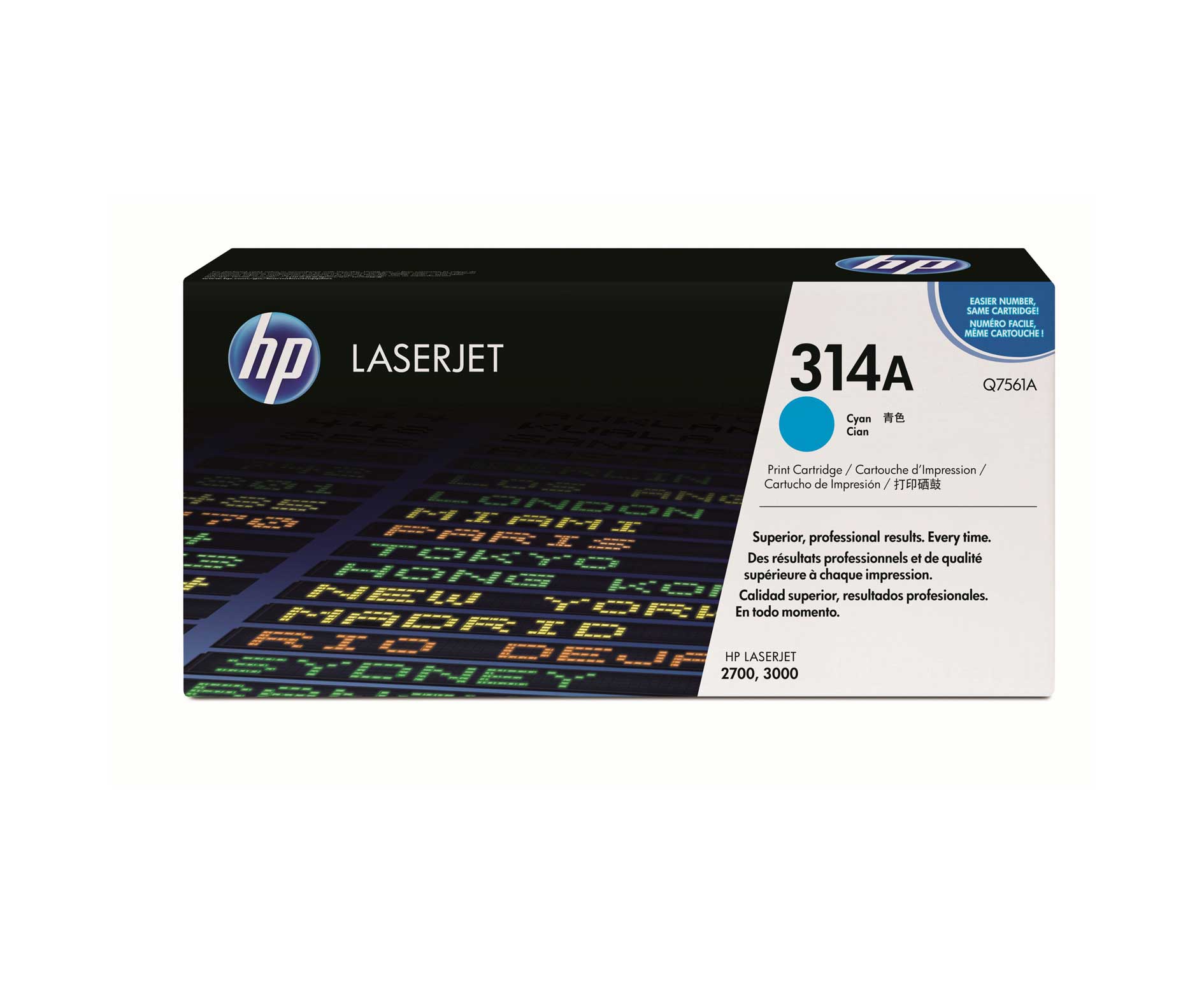 HP 314A Cyan Toner Cartridge - Q7561A (Q7561A)