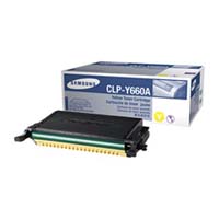 Samsung CLP Y660A Yellow Laser Toner Cartridge (CLP-Y660A)