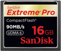 SanDisk 16GB Extreme Pro Compact Flash Memory Card - 90MB/s