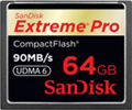 SanDisk 64GB Extreme Pro Compact Flash Memory Card - 90MB/s