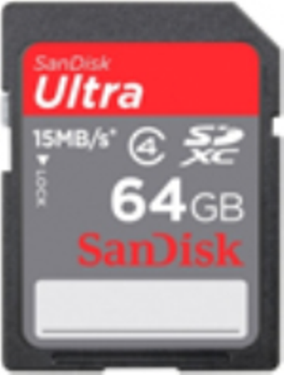 SanDisk Class 10, 64GB Ultra SDXC High Capacity SD Card, 30MB/s