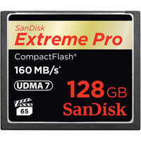 SanDisk 128GB Extreme Pro Compact Flash Memory Card - 160MB/s