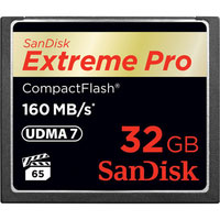 SanDisk 32GB Extreme Pro Compact Flash Memory Card - 160MB/s