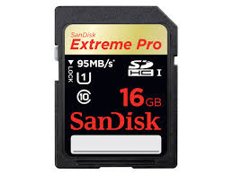 SanDisk 16GB SDHC Extreme Pro Memory Card - 95MB/s