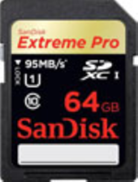 SanDisk 64GB SDHC Extreme Pro Memory Card - 95MB/s