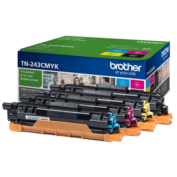 Brother 4 Colour Multipack Brother TN-243CMYK Toner Cartridge (TN243CMYK) Printer Cartridge