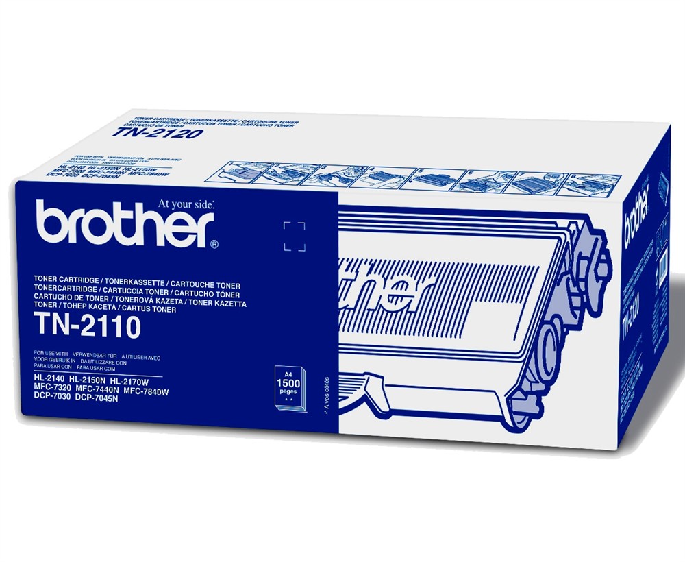 Brother TN-2110 Toner Black TN2110 Cartridge (TN-2110)