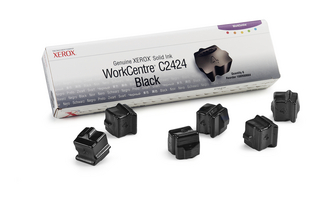 Xerox Solid Black Ink (Pack of 6 Sticks) (108R00664)
