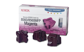 Xerox 3 Colorstix Solid Magenta Ink Wax Sticks, 3.4K Yield (108R00724)